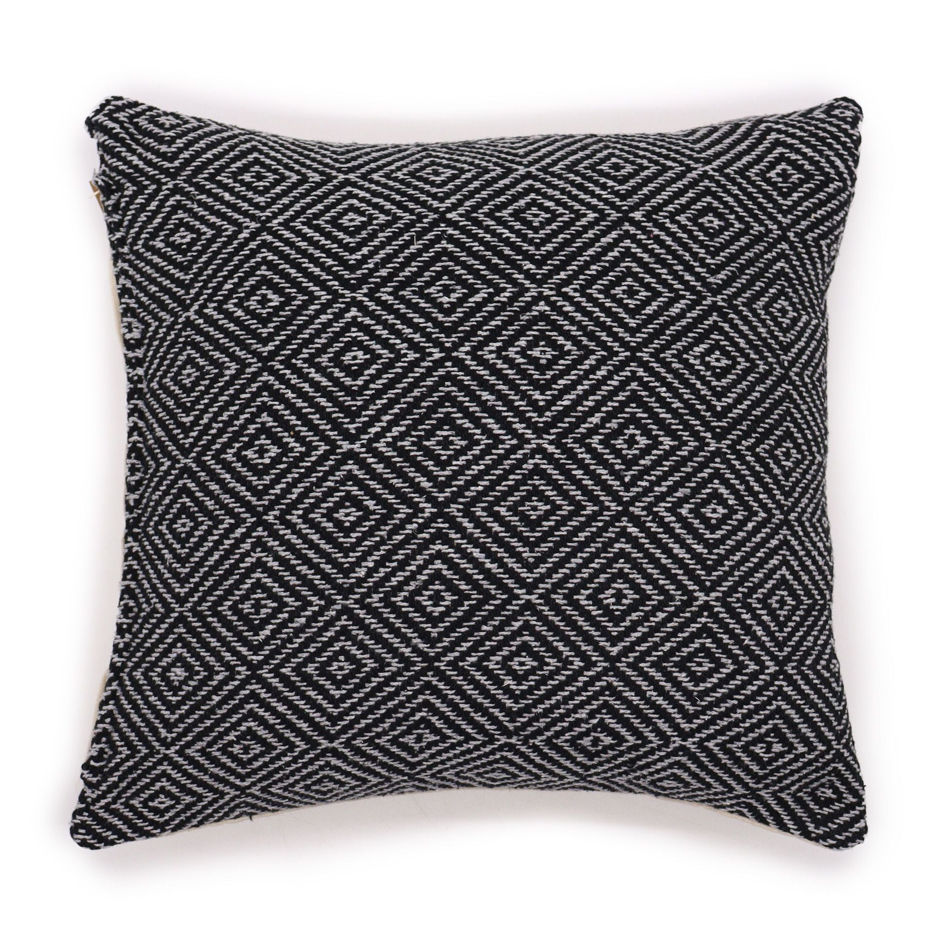 Mindful Goods - Geometric Cushion Cover - Black - 45cm x 45cm