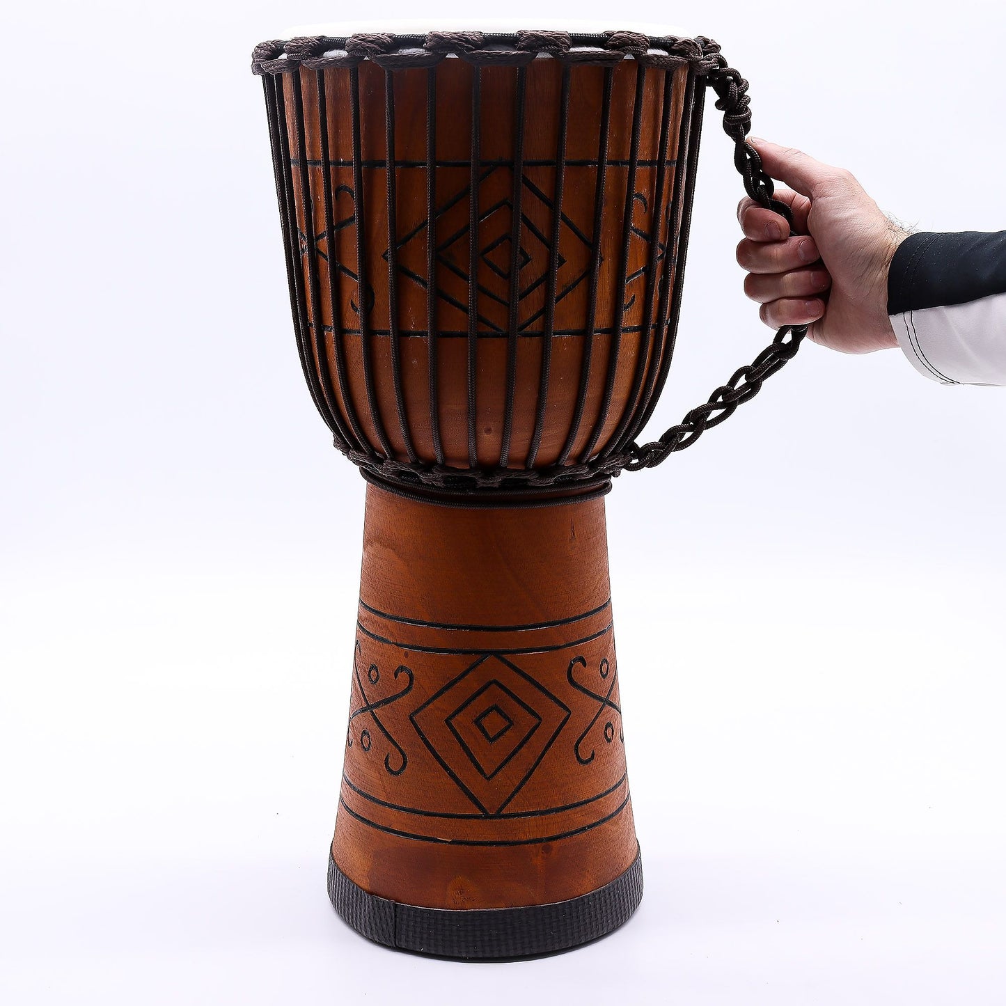 Soul Sound - Large Pro Wooden Djembe Drum - Rope Tuned - 22cm x 50cm