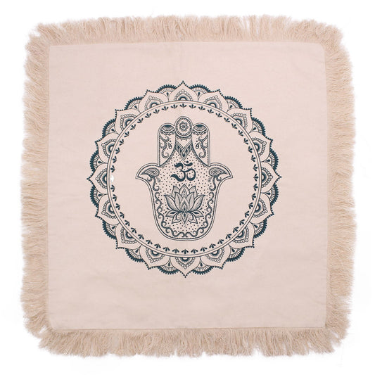 Mindful Goods - Hamsa Cushion Cover - Natural - 60cm x 60cm