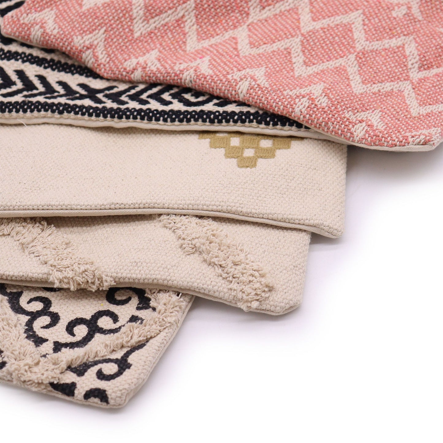 Mindful Goods - Tribal Design Cushion Cover - Black - 45cm x 45cm