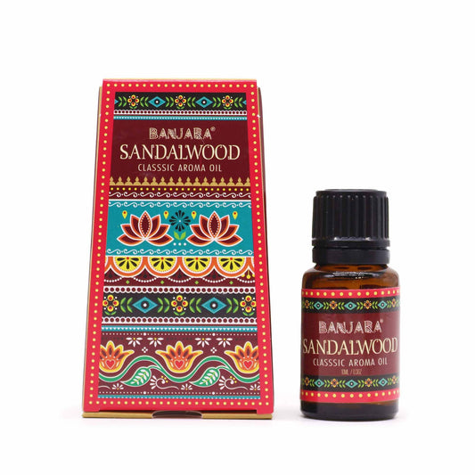 Banjara - Sandalwood Fragrance Oil - 10ml Bottle