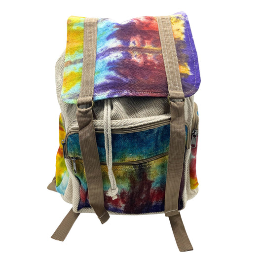 Mindful Goods - Large Tie-Die Hemp Backpack