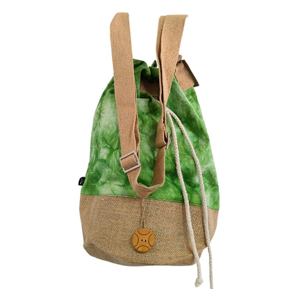 Mindful Goods - Two Way Backpack - Green Stonewash - Tree of Life