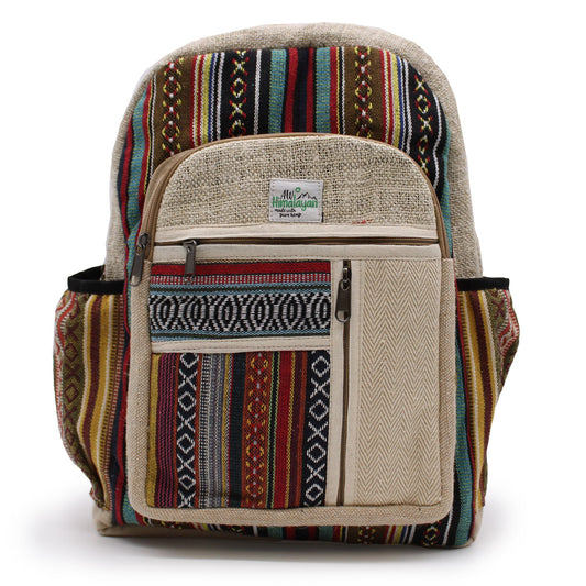Mindful Goods - Large Hemp Backpack - Zips Style Design