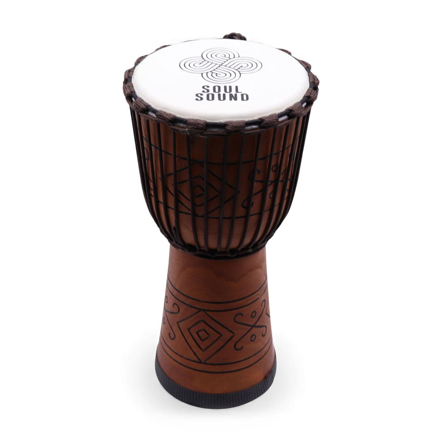 Soul Sound - Large Pro Wooden Djembe Drum - Rope Tuned - 22cm x 50cm