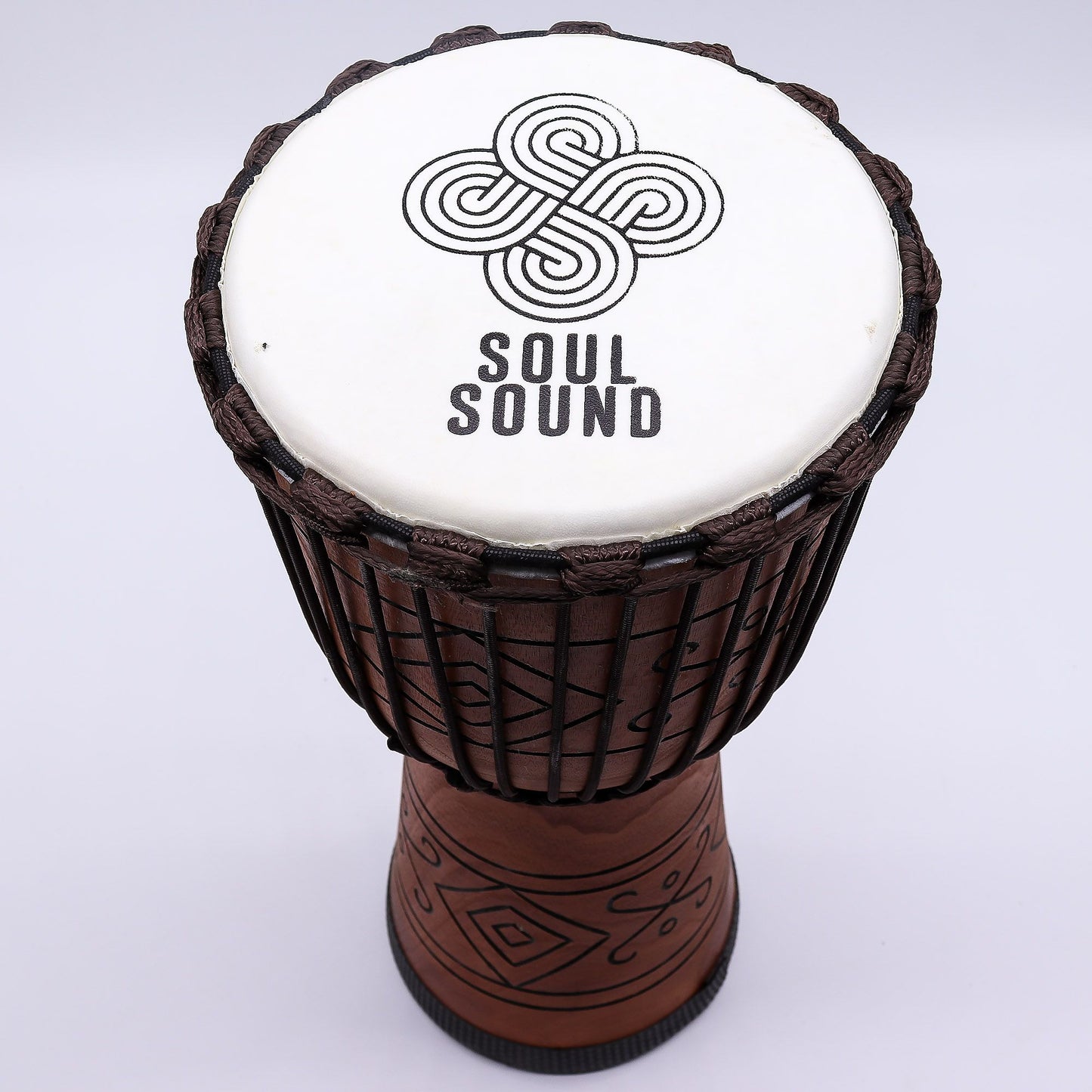 Soul Sound - Large Pro Wooden Djembe Drum - Rope Tuned - 22cm x 50cm